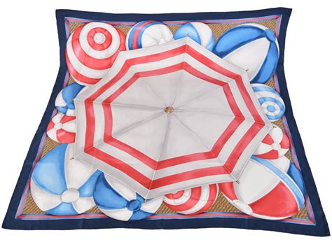 gucci scarf with parasols and beach ball